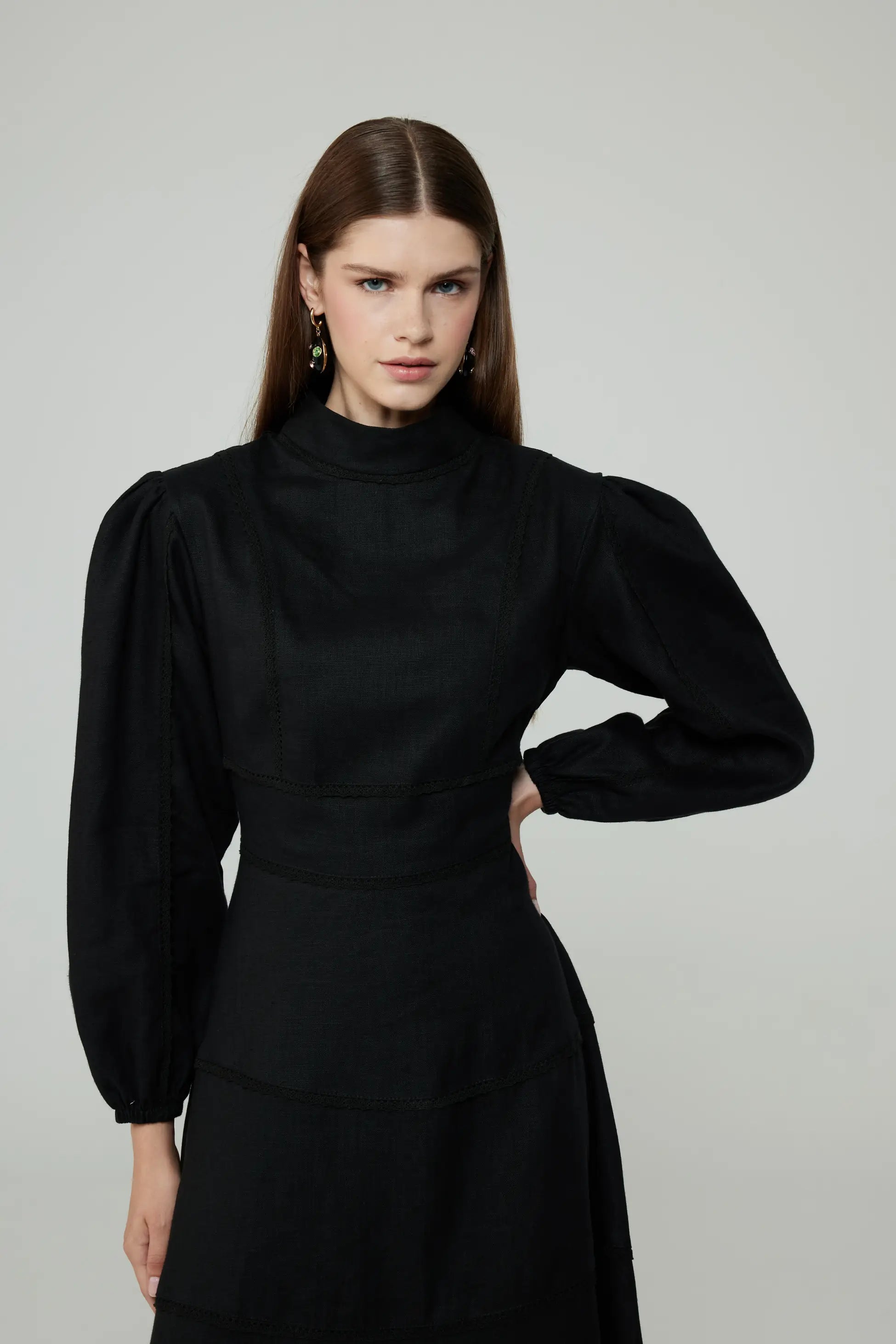 Elissa Siyah elbise